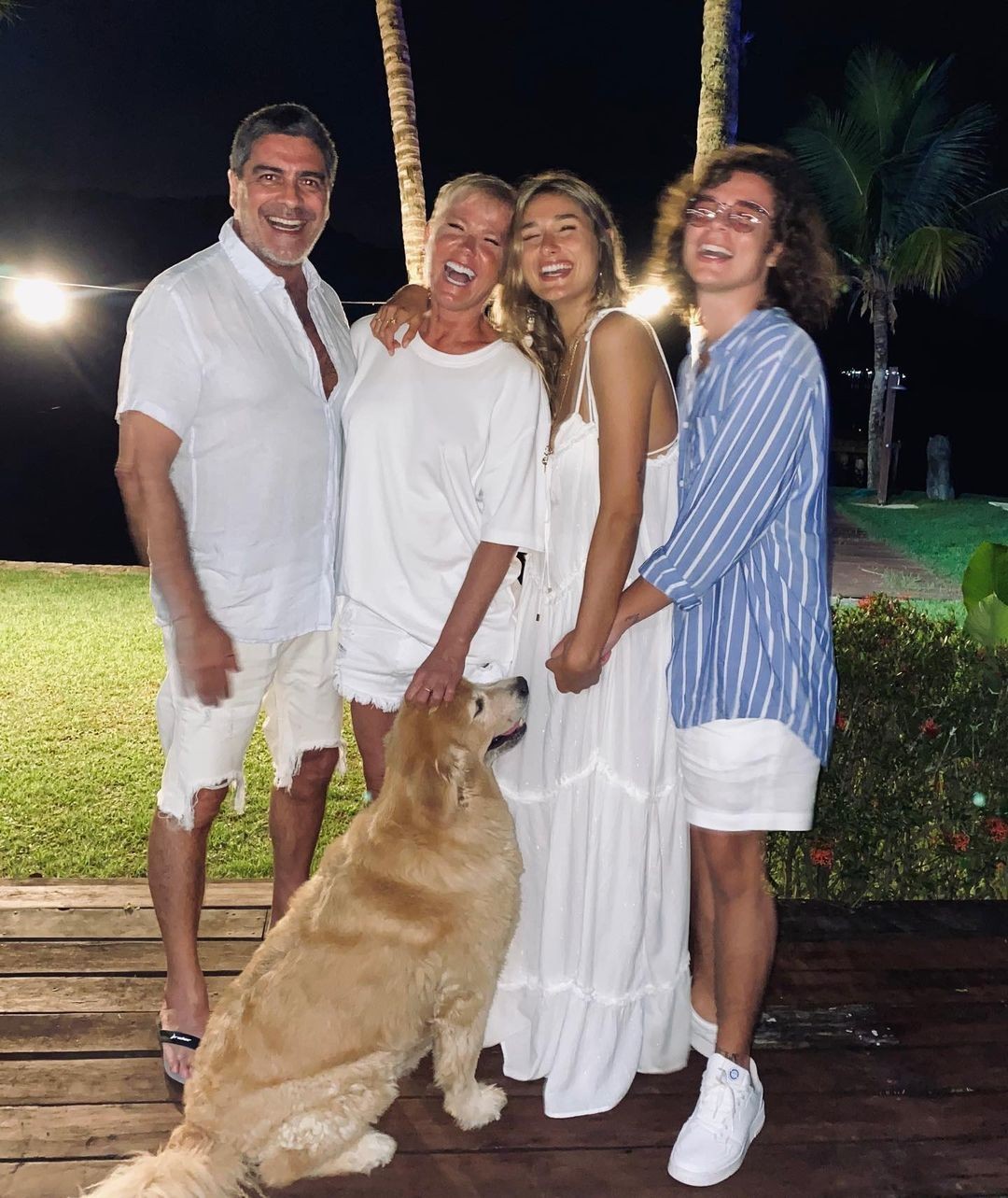 Junno Andrade, Xuxa, Sasha e João (Foto: Reprodução/Instagram)