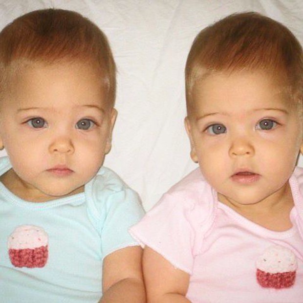 As irmãs Leah Rose e Ava Marie, consideradas as gêmeas mais bonitas do mundo (Foto: Reprodução/Instagram)