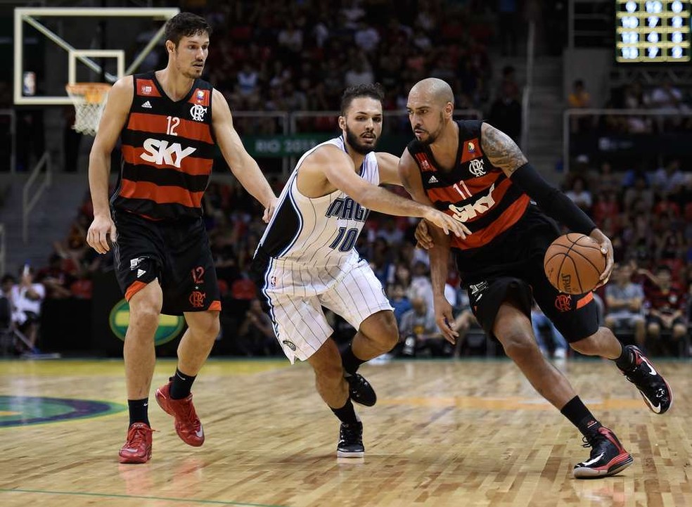 Em 2015, o Flamengo foi a Orlando para amistoso de pr&Atilde;&copy;-temporada do time de basquete &acirc;?? Foto: NBA