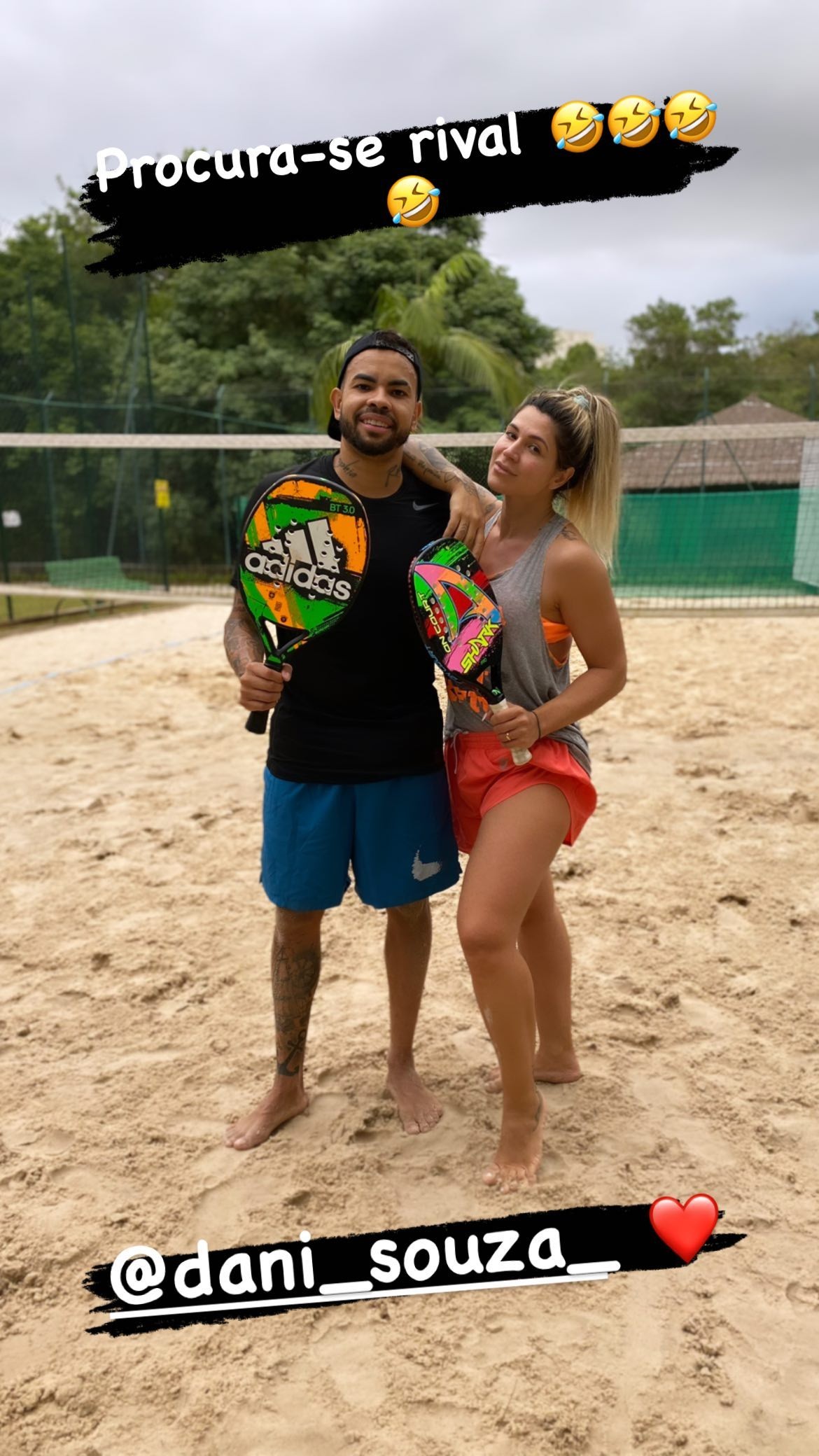 Dani Souza e Dentinho (Foto: Reprodução/Instagram)