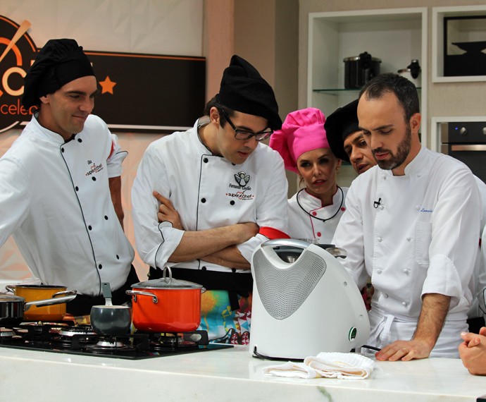 Chef Leonardo Paixão no &#39;Super Chef Celebridades 2015&#39; (Foto: Carolina Morgado/Gshow)