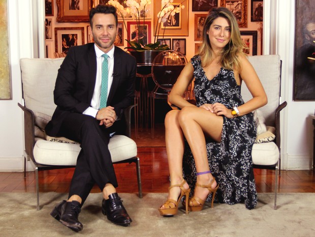 Fernanda Paes Leme no programa Mister V, da TV Vogue (Foto: Arquivo Vogue)