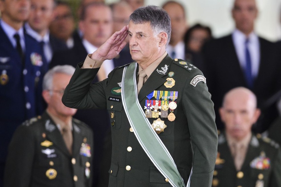 General Edson Leal Pujol, comandante do Exército — Foto: Valter Campanato/Agência Brasil