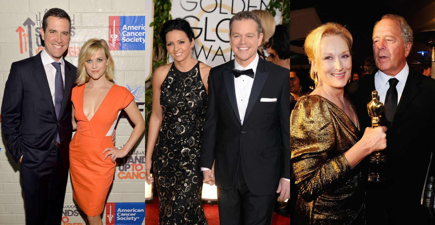 Matt Damon, Reese Whiterspoon e Meryl Streep escolheram parceiros sem fama. (Foto: Getty Images)