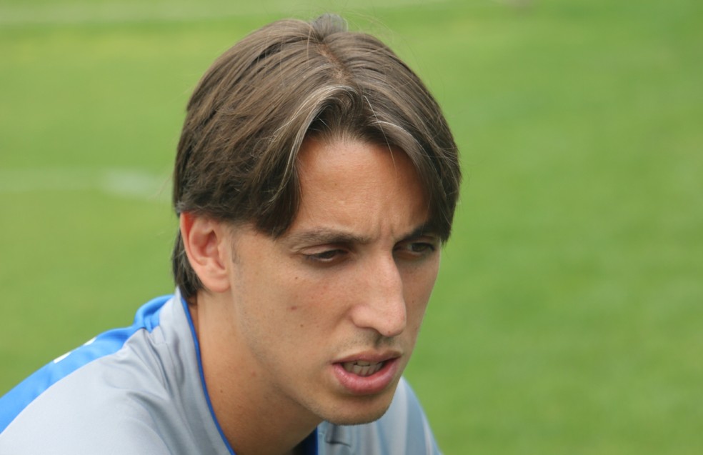 Geromel prega concentraÃ§Ã£o mÃ¡xima no jogo de volta contra o River â€” Foto: TomÃ¡s Hammes/GloboEsporte.com