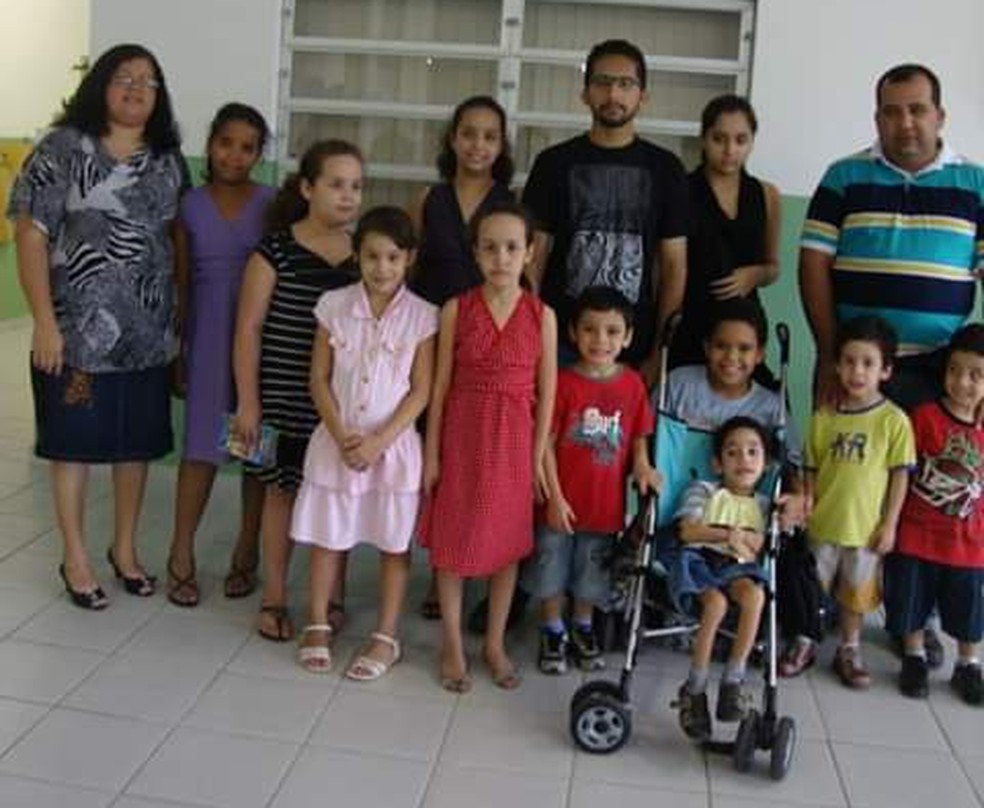 Cleusa conta que as pessoas se surpreendem quando ela diz que tem 20 filhos — Foto: Arquivo Pessoal