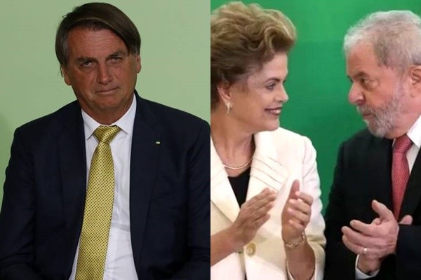 Jair Bolsonaro, Dilma Rousseff e Lula
