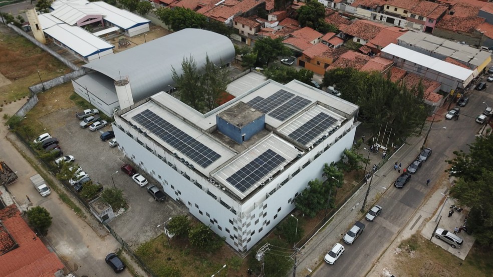 17 escolas do Ceará possuem placas de energia solar. — Foto: Tiago Stille/Governo do Ceará/Reprodução
