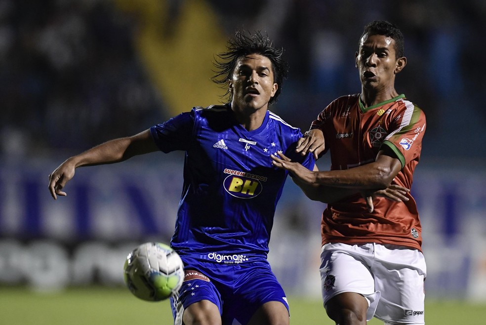 Marcelo Moreno atuando contra o Boa Esporte — Foto: Douglas Magno/Light Press/Cruzeiro