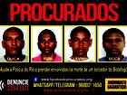 Cartaz pede informações sobre suspeitos de matarem torcedor no Rio
