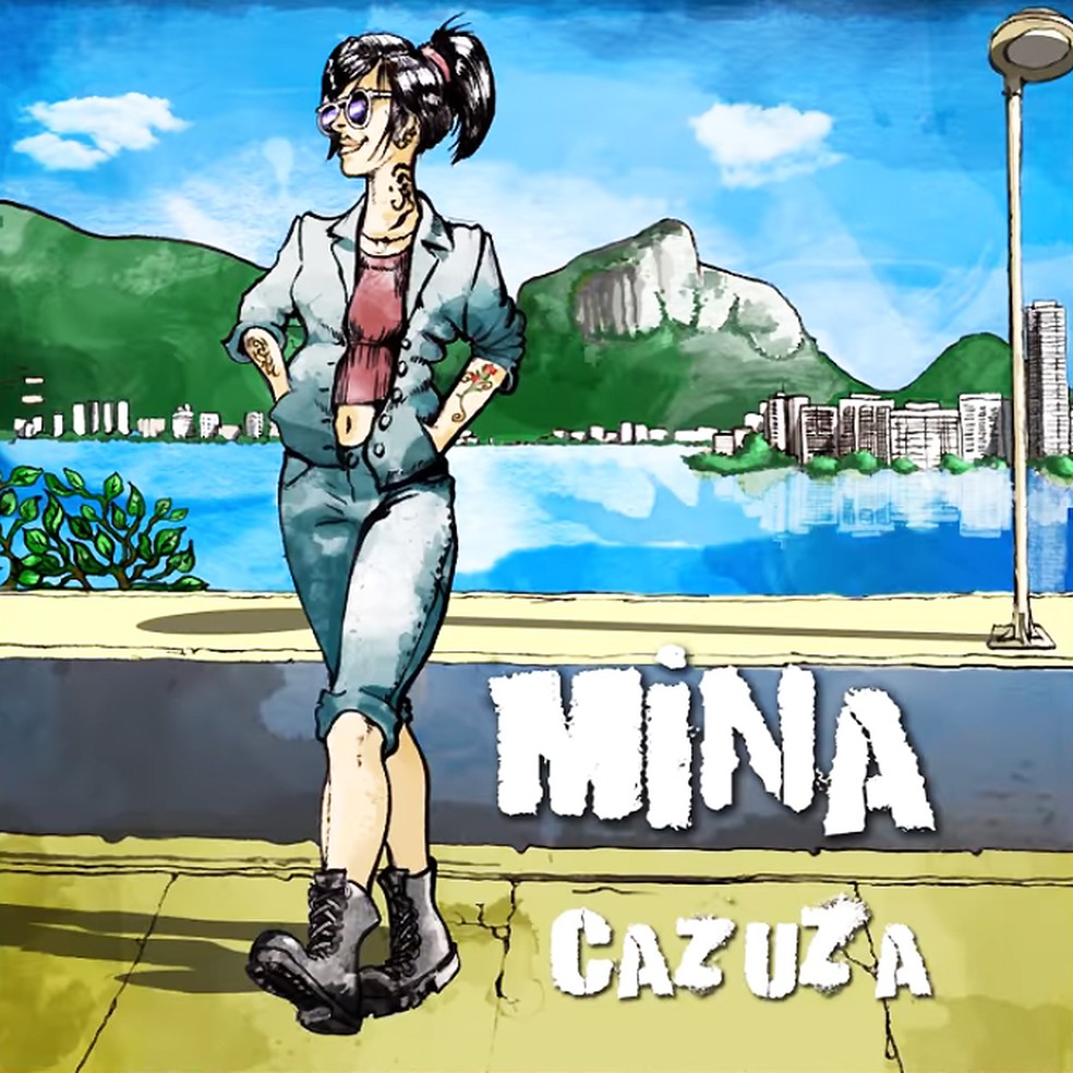 Capa do single 'Mina', de Cazuza — Foto: Divulgação