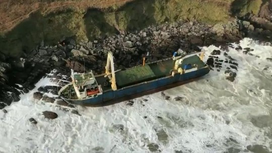 Foto: (Guarda Costeira da Irlanda/PA/BBC)
