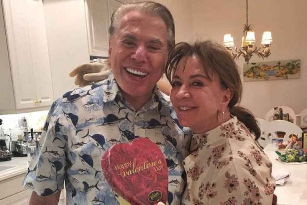 Silvio Santos e Íris Abravanel — Foto: Reprodução Instagram