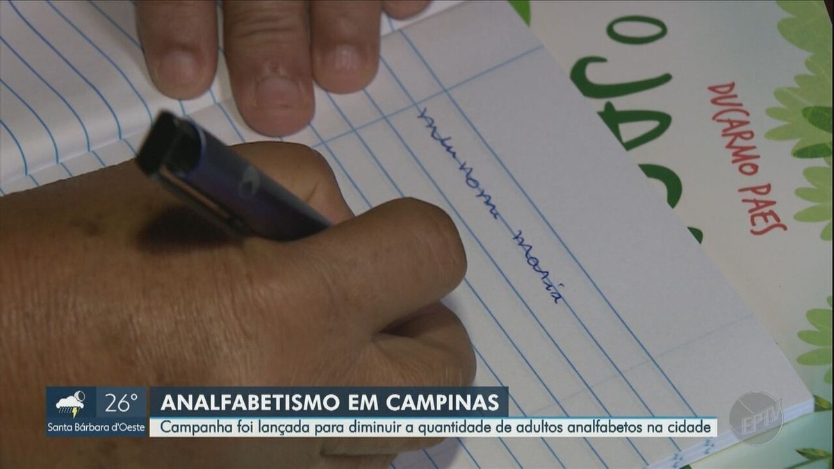 Campinas tem 15 mil analfabetos absolutos e faz campanha para erradicar problema