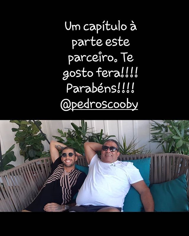 Mauro Machado fez homenagem no aniversário de Pedro Scooby (Foto: Reprodução / Instagram)