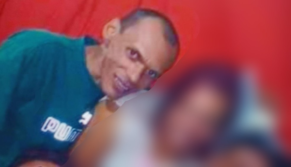 O rosto da vítima foi preservado, em pedido da Polícia Civil. O homem é foragido.  — Foto: Arquivo pessoal/Reprodução