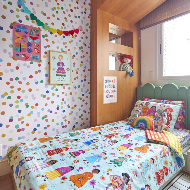 Décor do dia: quarto de irmãos ganha decoração alegre e colorida  (Foto: Marcos Fertonani)