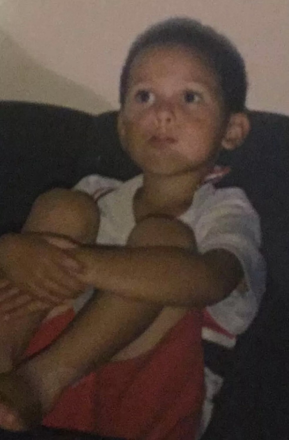 Marcos Guilherme na infância com a camisa do São Paulo — Foto: Arquivo pessoal