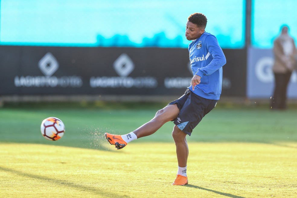 Ainda sem engrenar, André marcou dois gols na competição (Foto: Lucas Uebel / Grêmio / Divulgação)