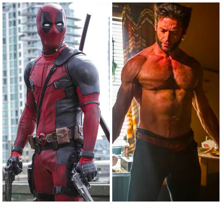 Ryan Reynolds como Deadpool e Hugh Jackman como Wolverine
