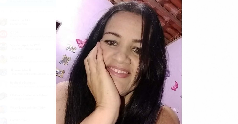 Queila Rejane, de 43 anos, foi encontrada morta dentro de casa na Fercal, no Distrito Federal  — Foto: Reprodução/Redes sociais 