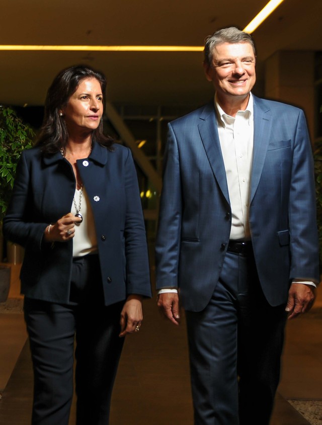 Denise Jafet, presidente do conselho, e Paulo Nigro, CEO do Sírio-Libanês — Foto: Silvia Zamboni/Valor