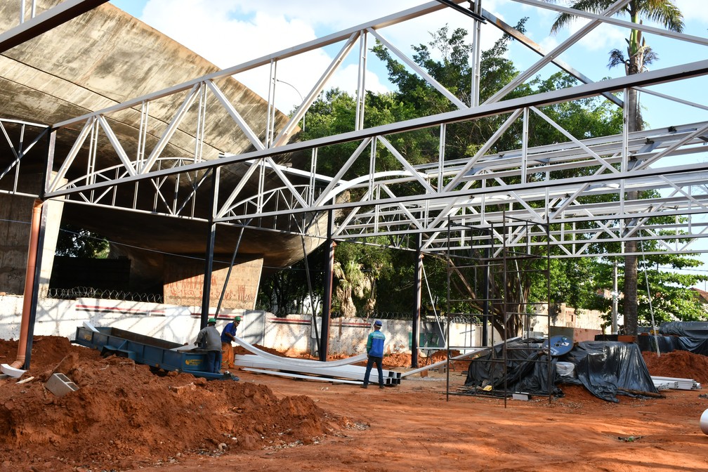 Obras de revitalização do Camelódromo seguem em andamento — Foto: Marcos Sanches/Secom