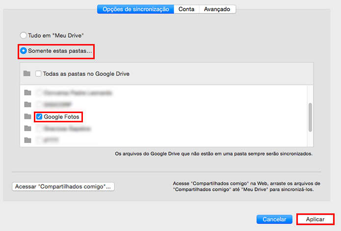 Sincronize o conteúdo do Google Fotos no Mac (Foto: Reprodução/Paulo Alves)