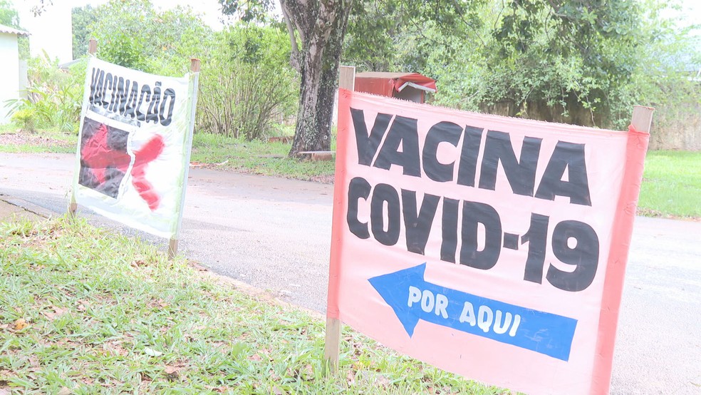 Vacinação contra Covid-19 no DF — Foto: TV Globo /Reprodução