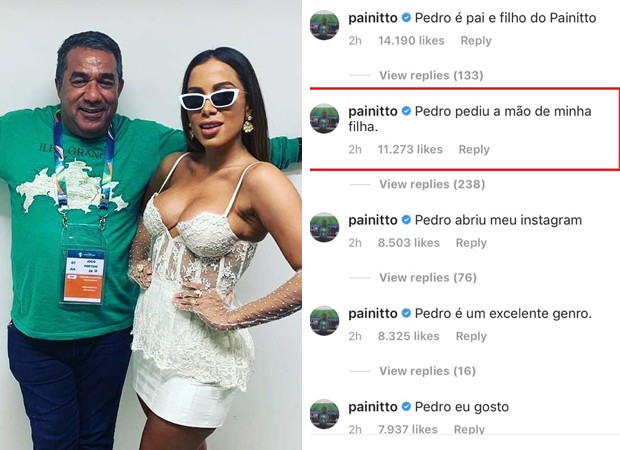 Mauro Machado diz que Pedro Scooby pediu a mão de Anitta (Foto: Reprodução Instagram)