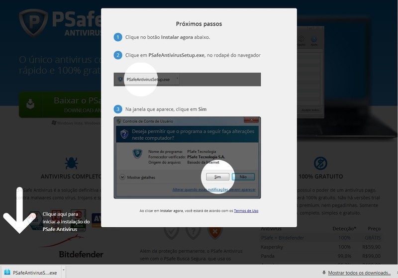 PSafe Total Windows | Software | TechTudo