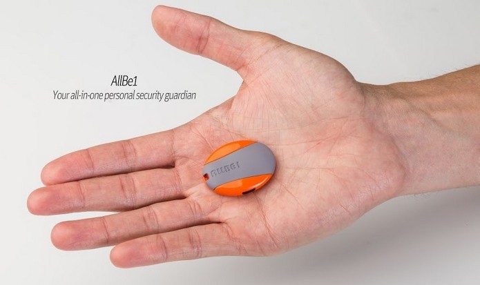 AllBe1, gadget para seguran?a pessoal, cabe na palma da m?o (Foto: Divulga??o)