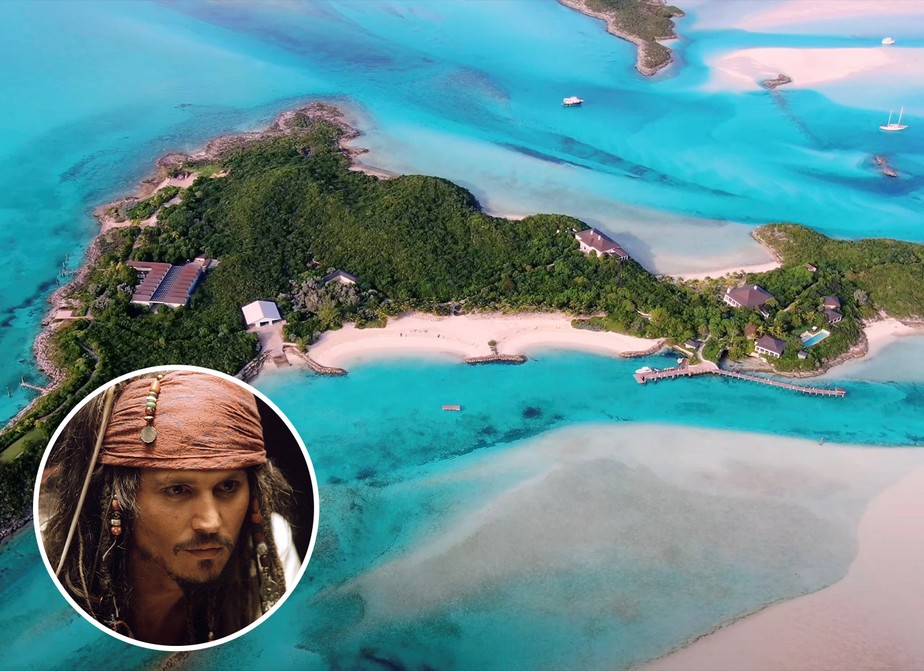 Ilha particular de US$ 100 Milhões, cenário de filmes de James Bond e Johnny Depp