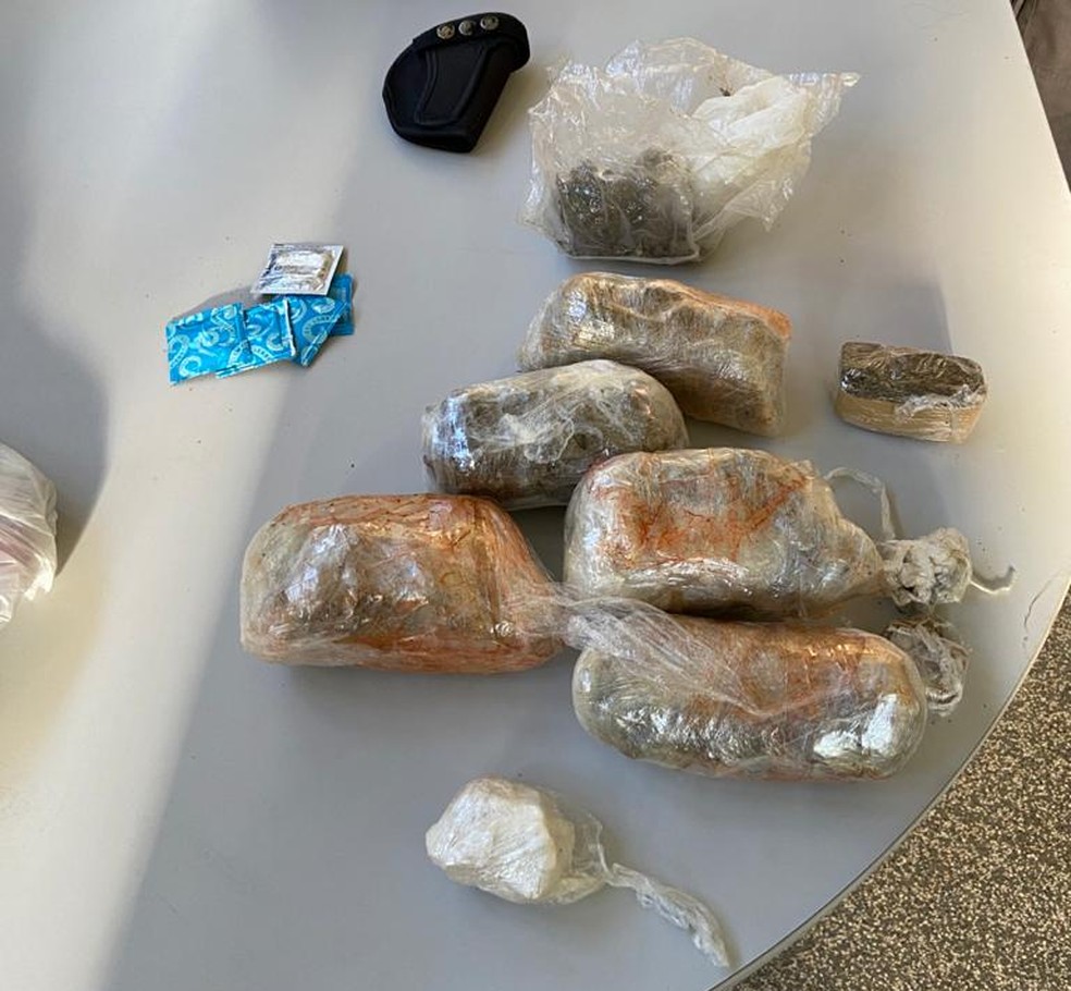 Drogas foram apreendidas durante a operação — Foto: Polícia Civil