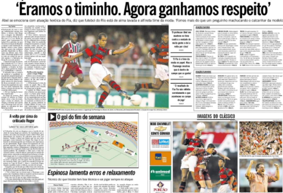 Em jogo de três viradas, Flamengo venceu o Fluminense por 4 a 3 — Foto: Acervo O Globo