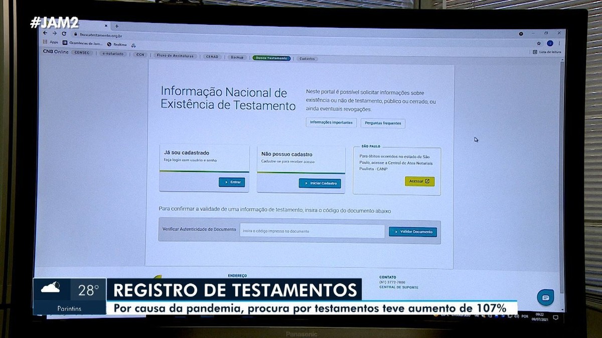 No AM, registros de testamentos crescem 107% em cinco meses - Vimarsana News