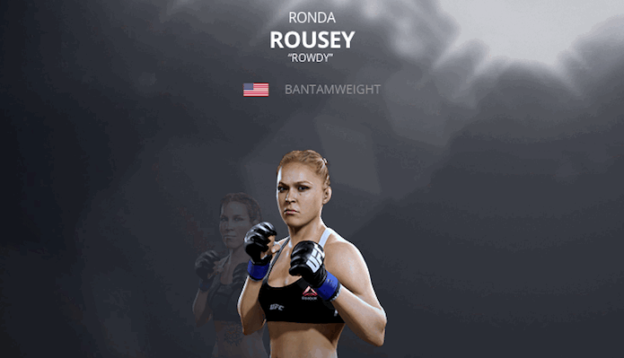 EA Sports UFC 2: Ronda Rousey (Foto: Reprodução/Victor Teixeira)