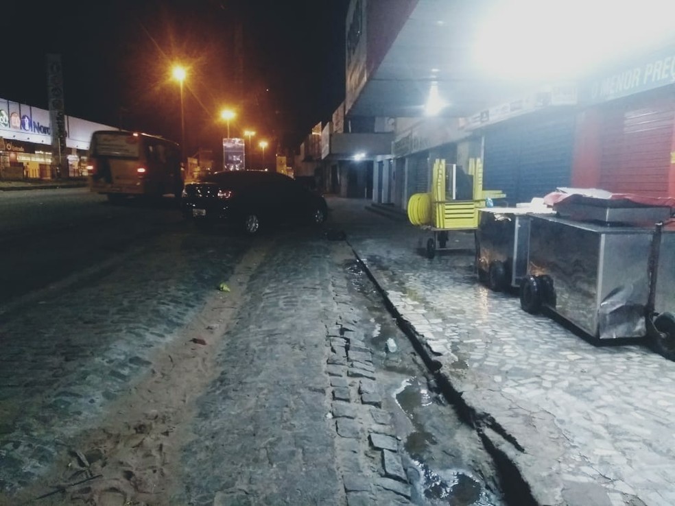 Crime aconteceu na Rua Presidente José Médici com a Avenida Tomaz Landim, na Zona Norte de Natal (Foto: Acson Freitas/Inter TV Cabugi)
