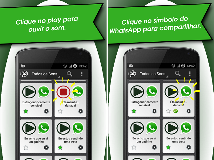 Sons Engra?ados para WhatsApp ? um divertido app para enviar ?udios divertidos (Foto: Divulga??o)
