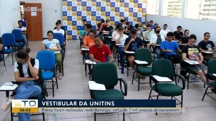 Cerca de sete mil pessoas se inscreveram para o vestibular da Unitins