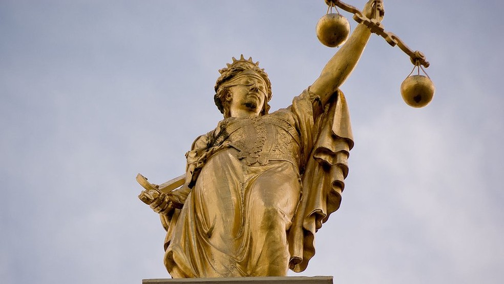 A estátua da Justiça tem origem na deusa grega Têmis (Foto: Wikicommons)