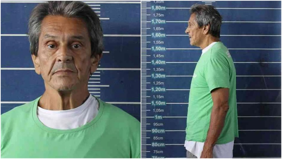 Roberto Jefferson em presídio no Rio — Foto: Montagem/g1