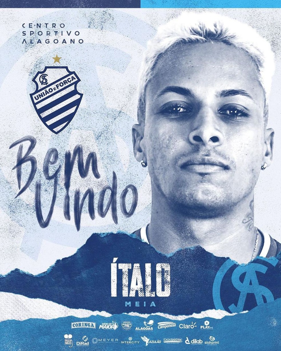 Ítalo vai defender o Azulão em 2021 — Foto: Divulgação/Ascom CSA