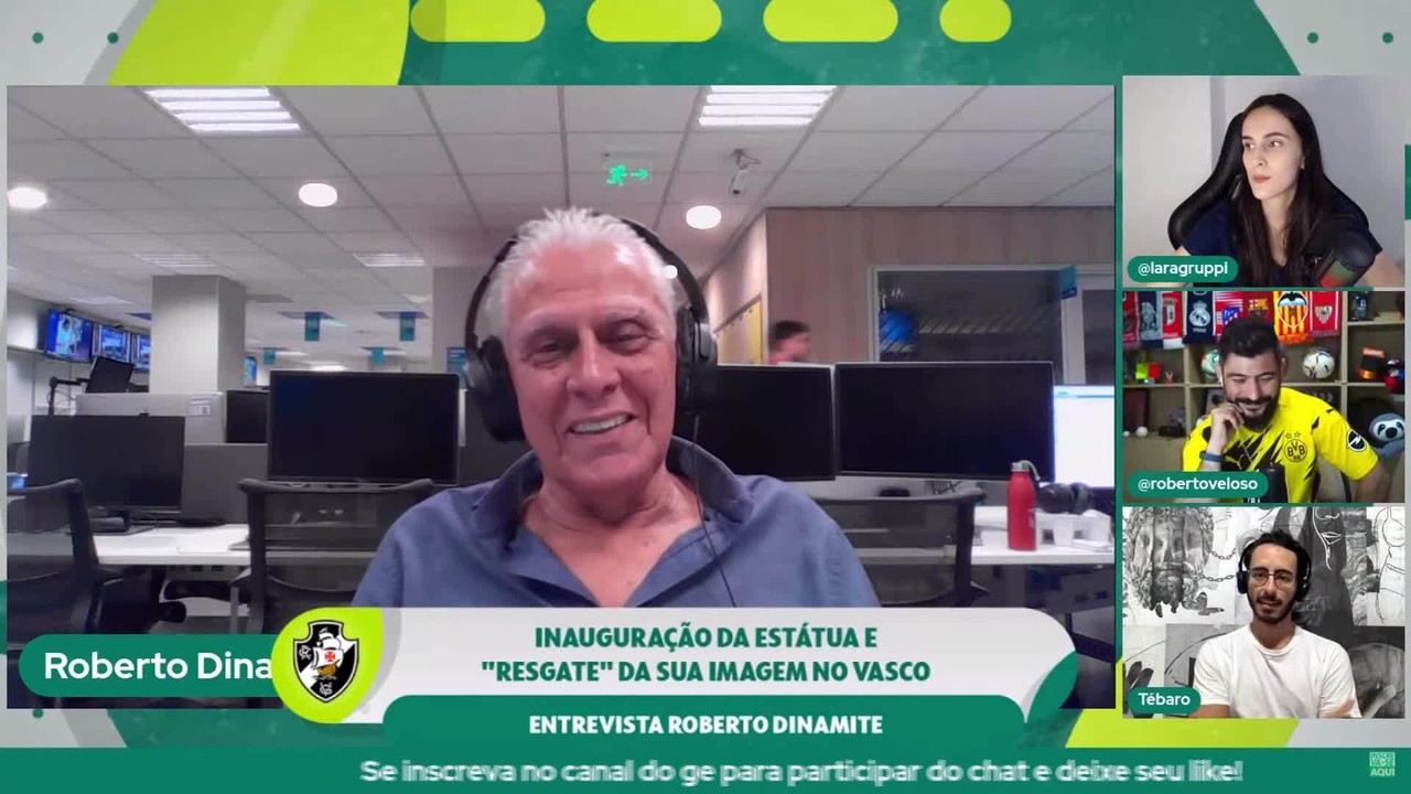 Roberto Dinamite fala de estátua em sua homenagem: 'Amor infinito'