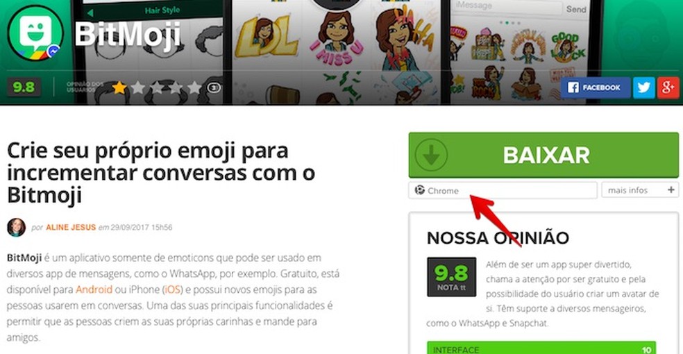 Como usar o Bitmoji no PC Downloads TechTudo
