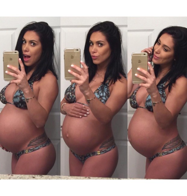 Bella Falconi, com 37 semanas de gestação (Foto: Reprodução/Instagram)