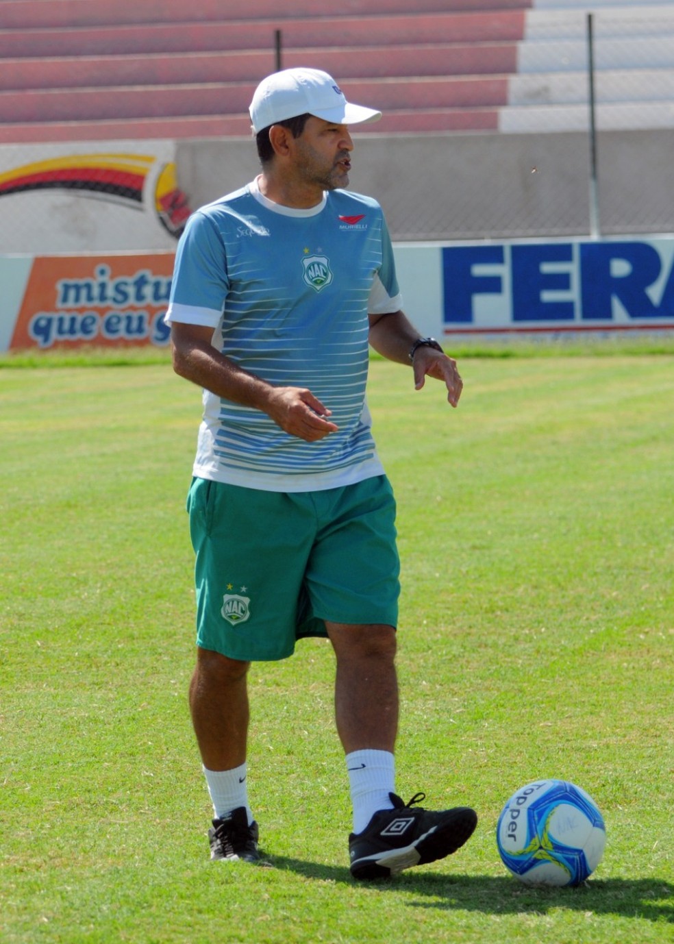 S�rgio China disse que time do Nacional de Patos est� evoluindo � Foto: Joab Medeiros / Nacional-PB