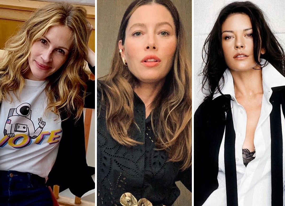 Julia Roberts, Jessica Biel e Catherine Zeta-Jones  (Foto: Reprodução/Instagram)