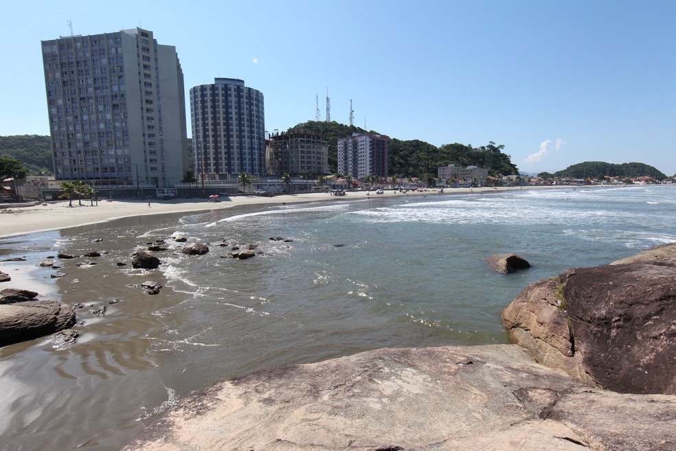Norte-americano foi encontrado na Praia do Sonho, em Itanhaém — Foto: Alexsander Ferraz/Acervo AT