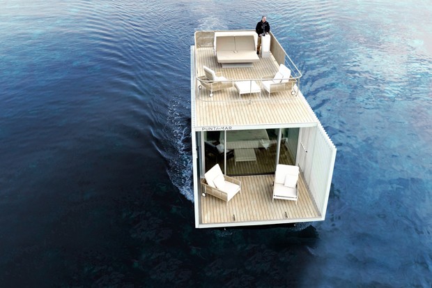 Casa-barco impressiona com design minimalista (Foto: Divulgação / Sergio Belinchón)